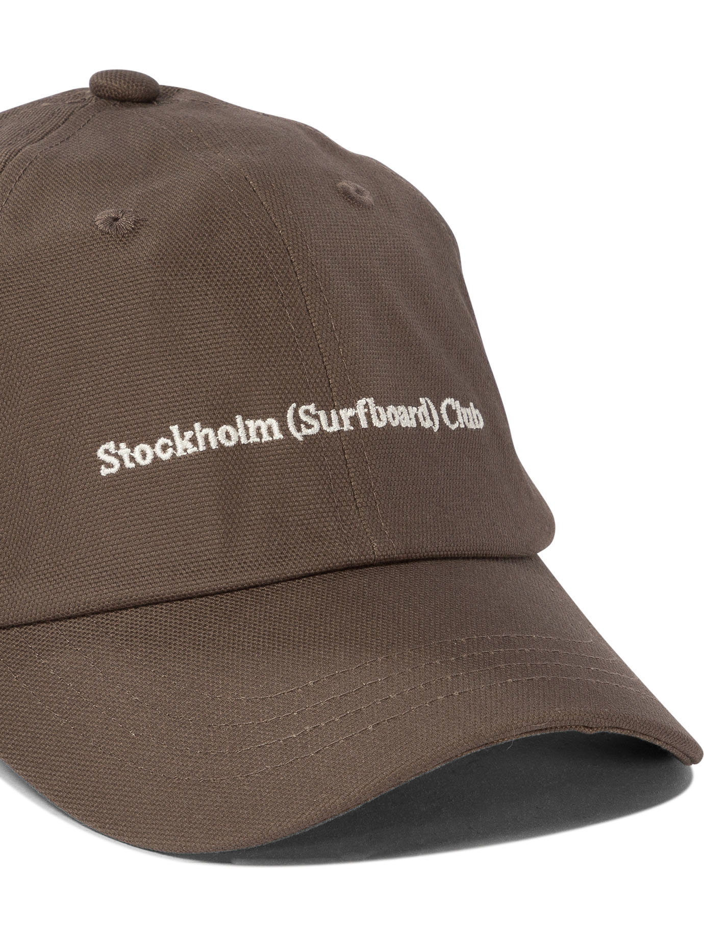 STOCKHOLM SURFBOARD CLUB Brown Baseball cap with embroidered logo